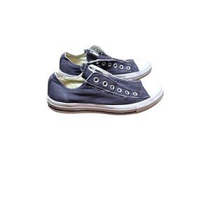 Converse All Star Unisex Slip-On Low-Top Sneakers Blue Canvas Size M7/W9